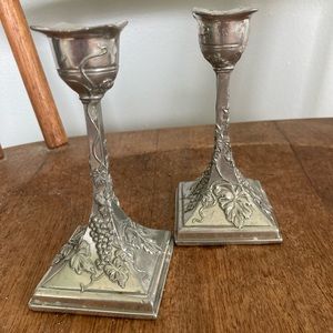 Silver Candlesticks
